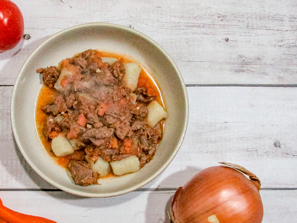 Tender Slow Cooked Beef Ragu with Cauliflower Gnocchi