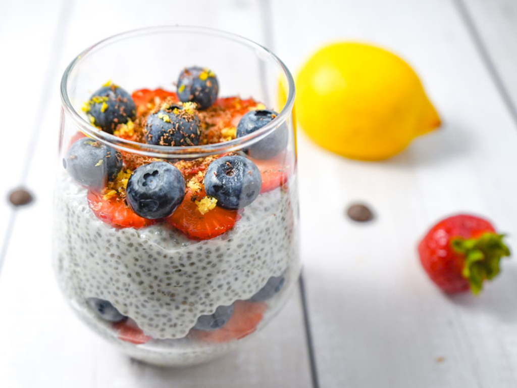 Refreshing & High Protein Pavlova Chia Pudding