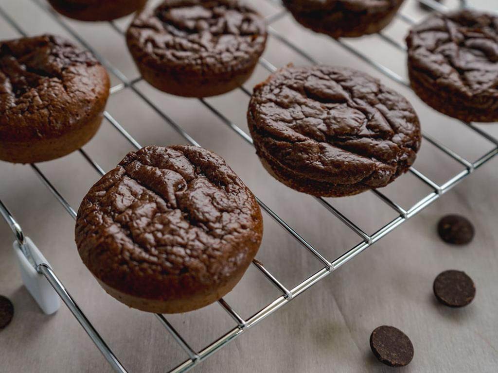 High Protein Peanut Butter Brownie Bites