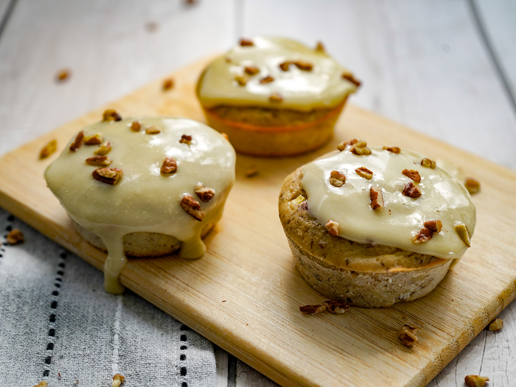Healthy & High Protein Hummingbird Cupcakes