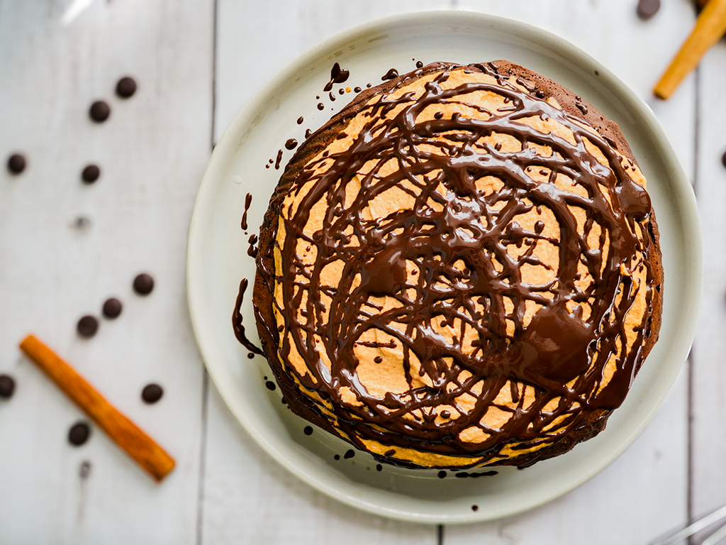 High-Protein Pumpkin Chocolate Cake – a Healthy & Delicious Introduction to Fall